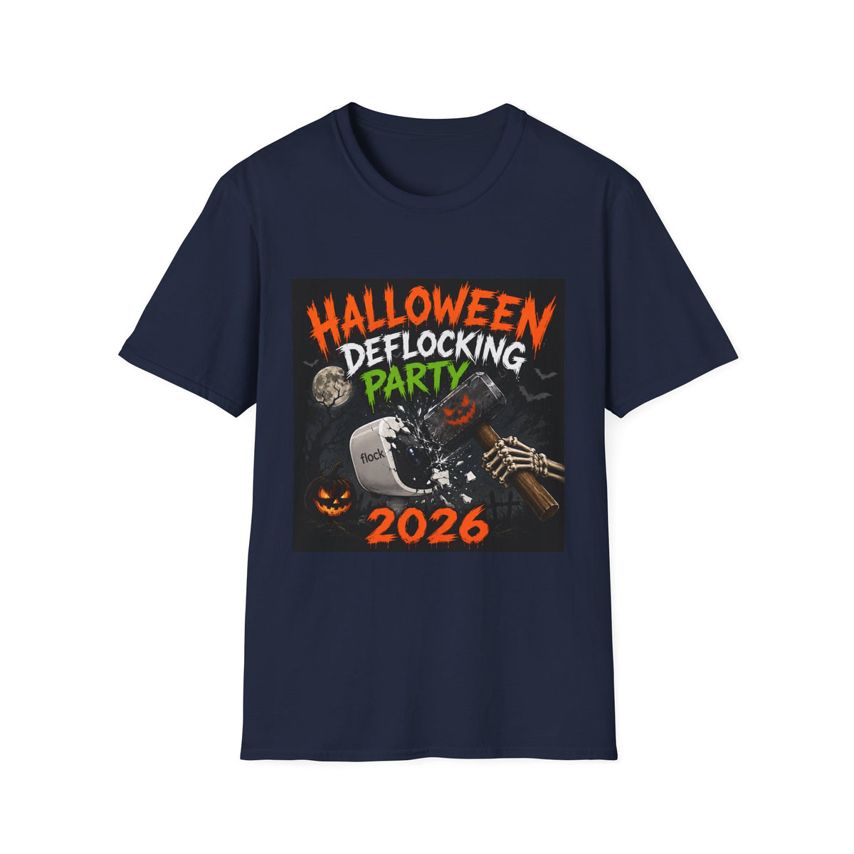 Halloween Deflocking Party 2026 T-Shirt