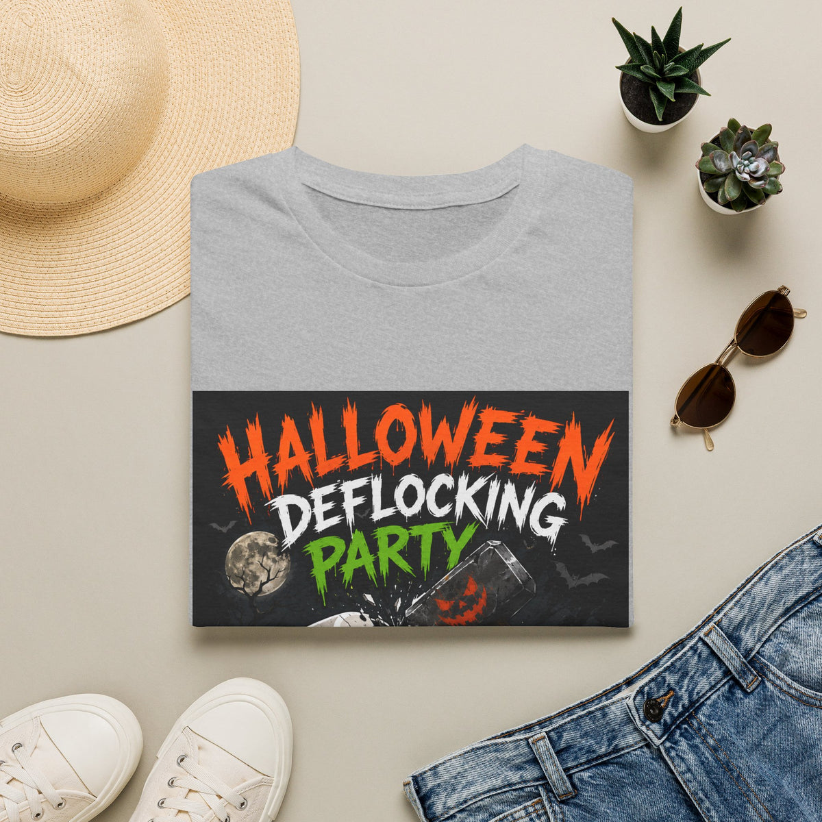 Halloween Deflocking Party 2026 T-Shirt