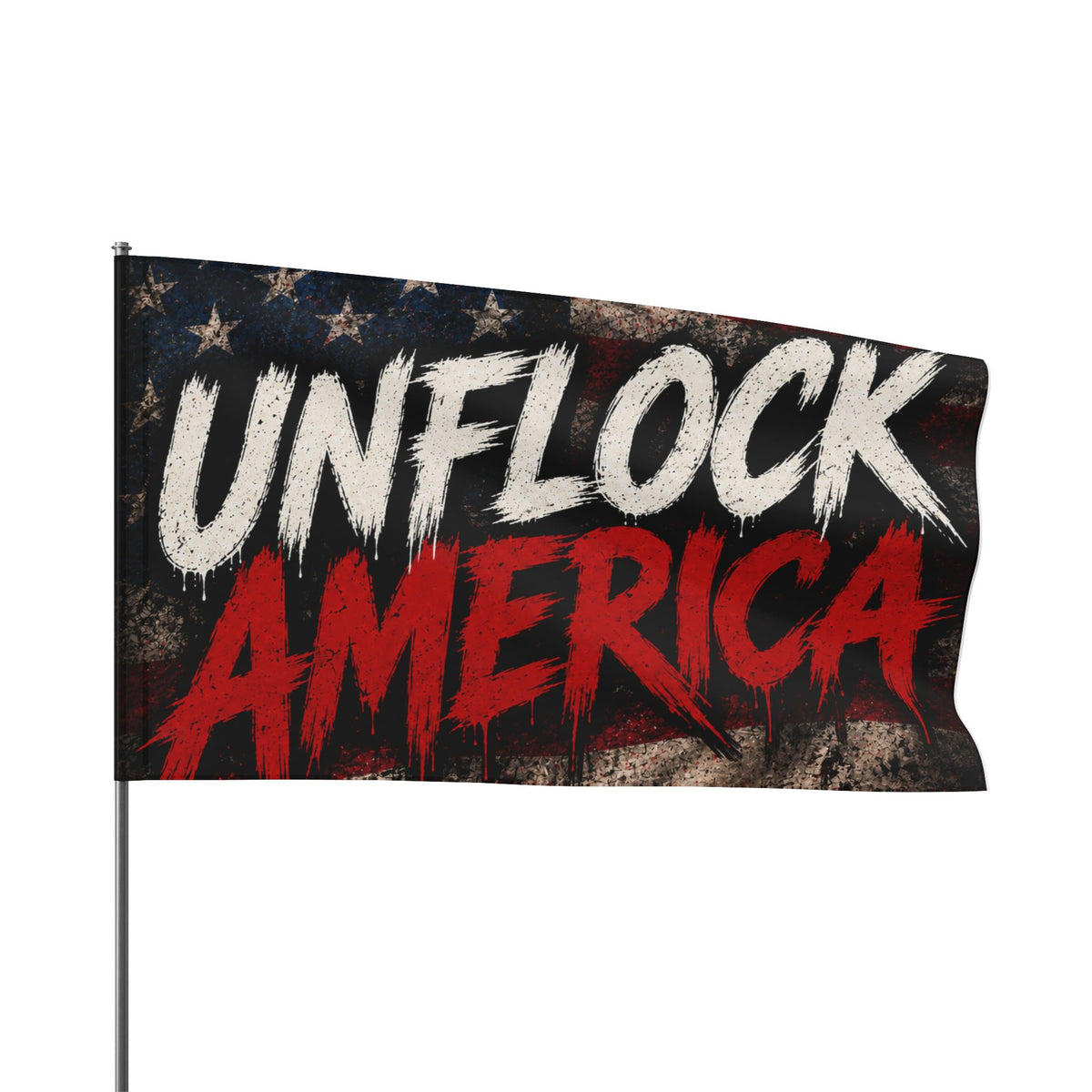 Unflock America Distressed American Flag - Patriotic Yard Flag