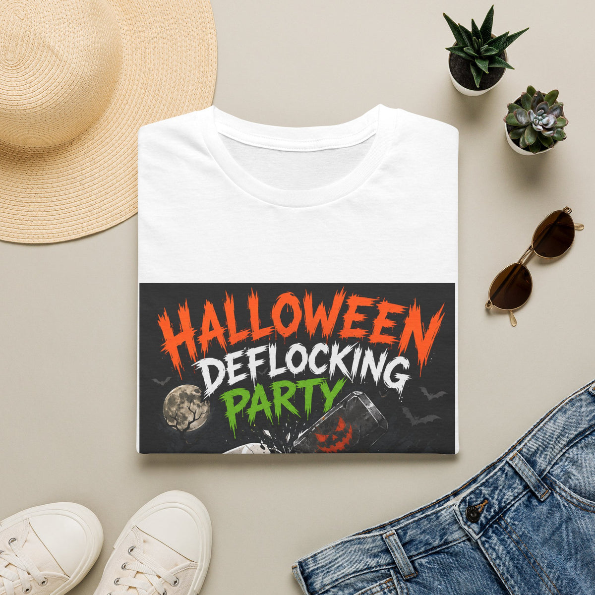 Halloween Deflocking Party 2026 T-Shirt