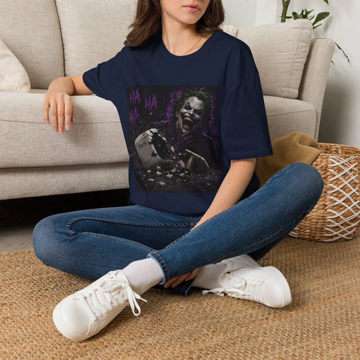Dark Joker Laugh Graphic T-Shirt