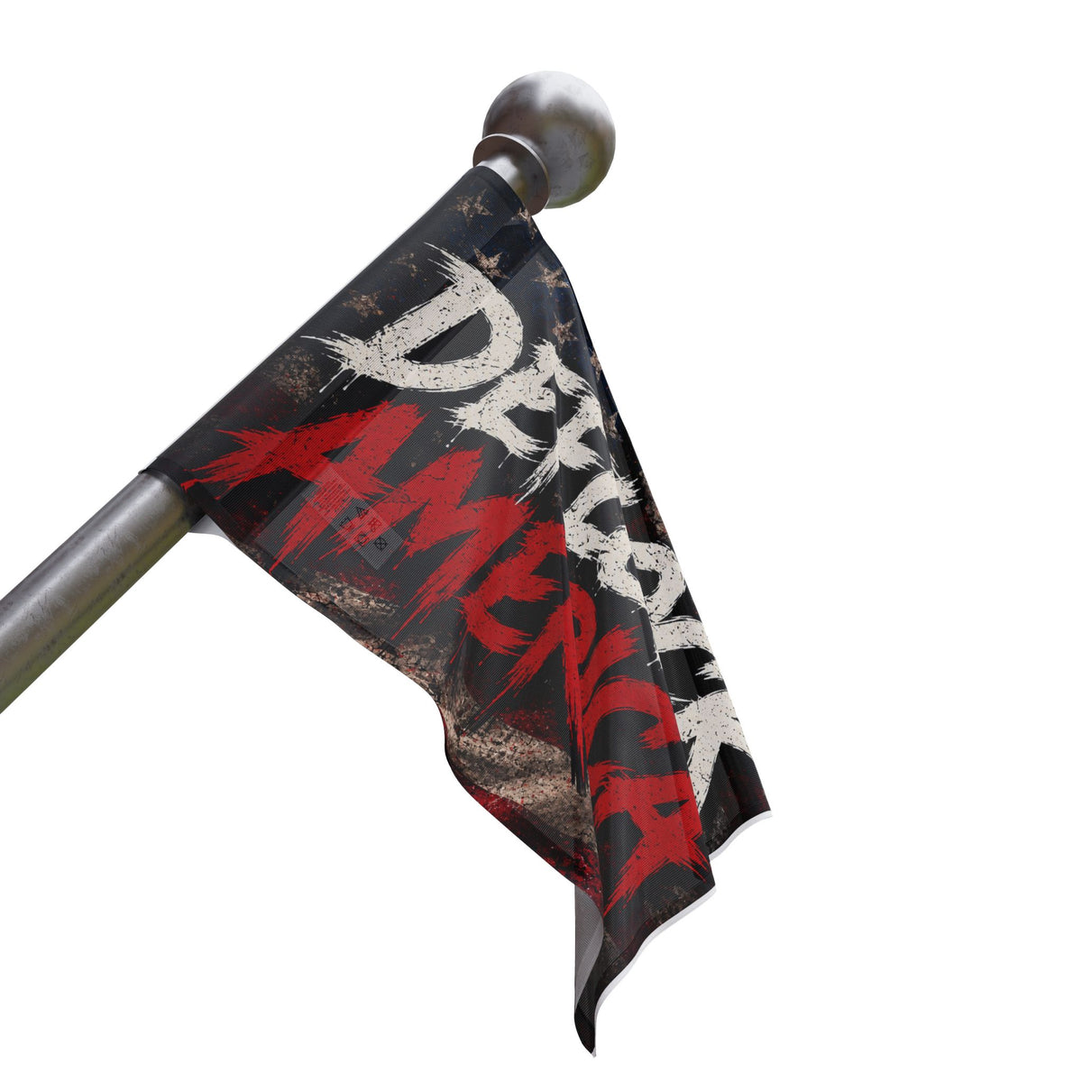 Deflock America Flag — Distressed Patriotic Decorative Flag