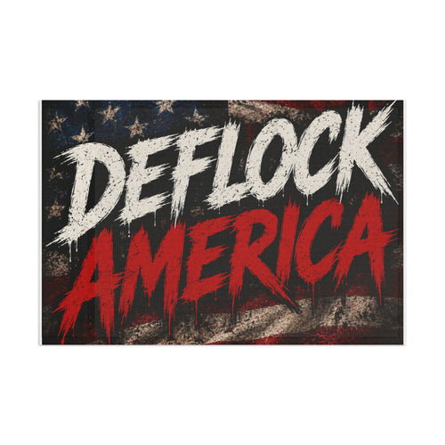 Deflock America Flag — Distressed Patriotic Decorative Flag