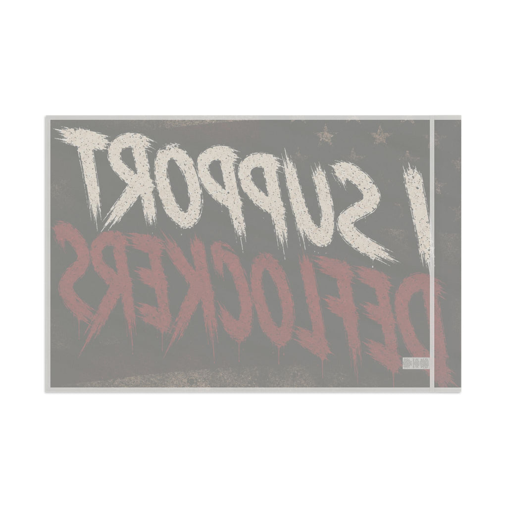 I Support Deflockers Flag – Americana Political Statement Banner