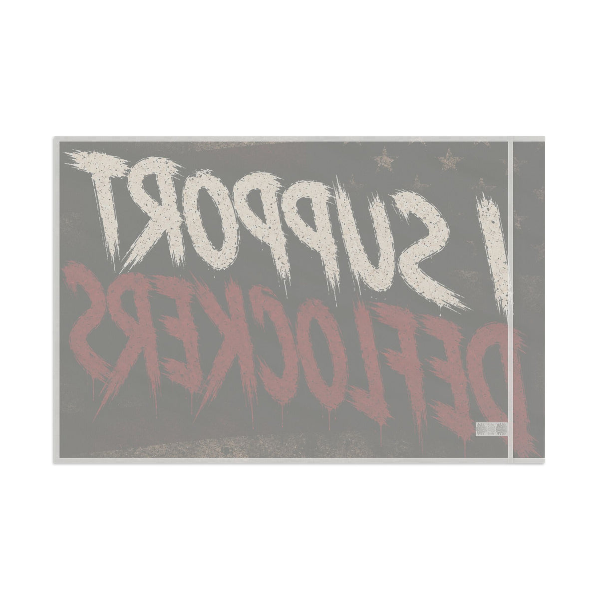 I Support Deflockers Flag – Americana Political Statement Banner