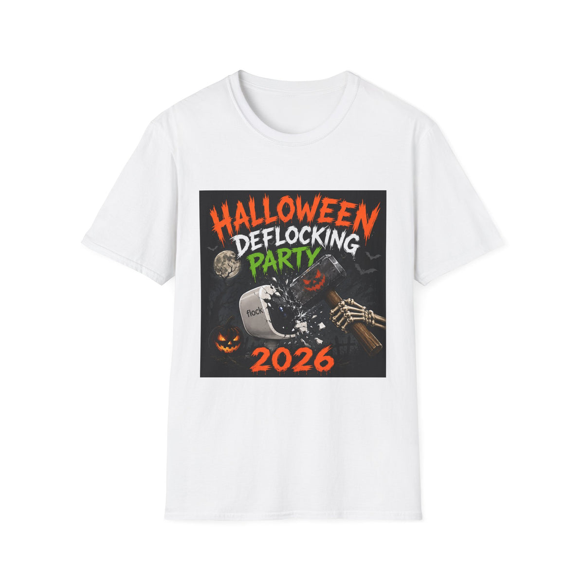 Halloween Deflocking Party 2026 T-Shirt
